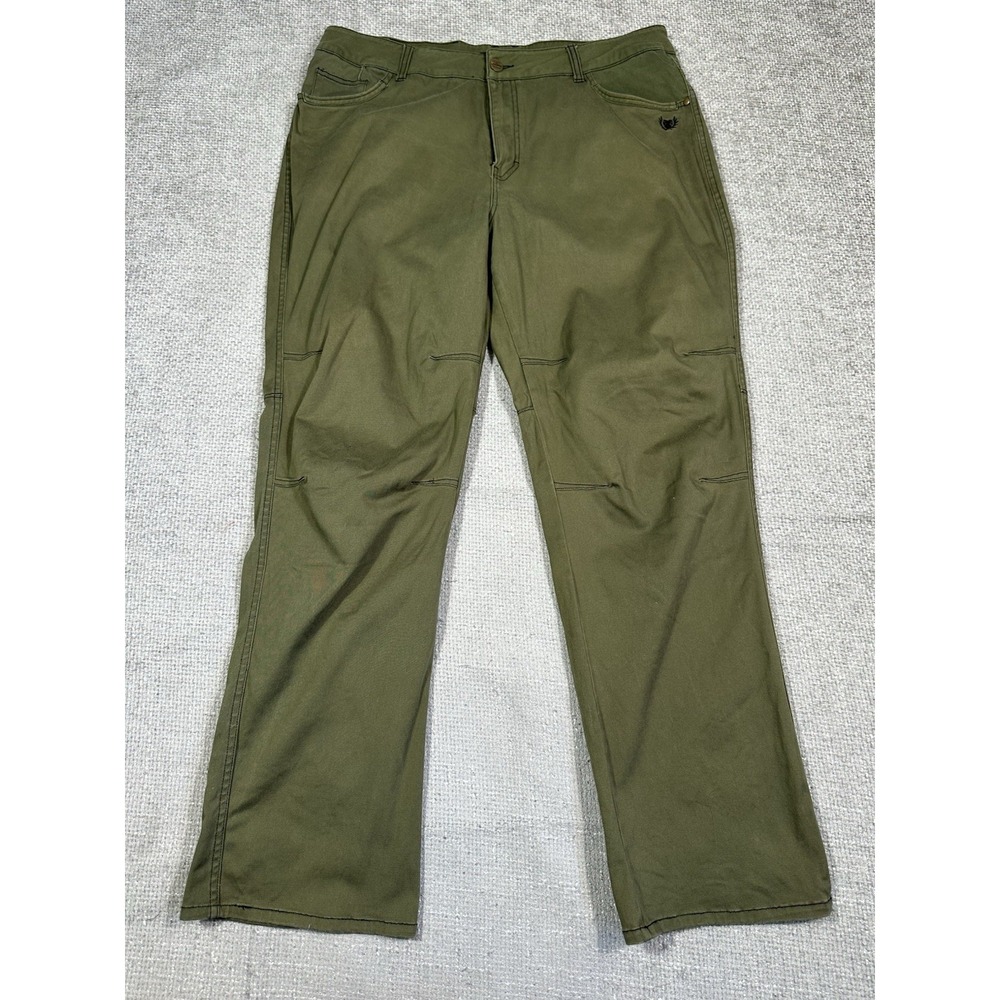 TD Apparel Pants Mens 38x32 Green Straight Leg Tactical Workwear Utility Read